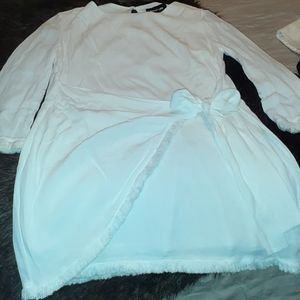 Sugar Lipz White Wrap Dress